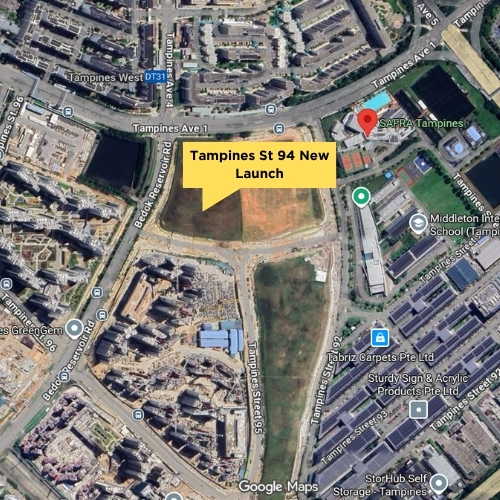 Tampines street 94 condo location - google maps