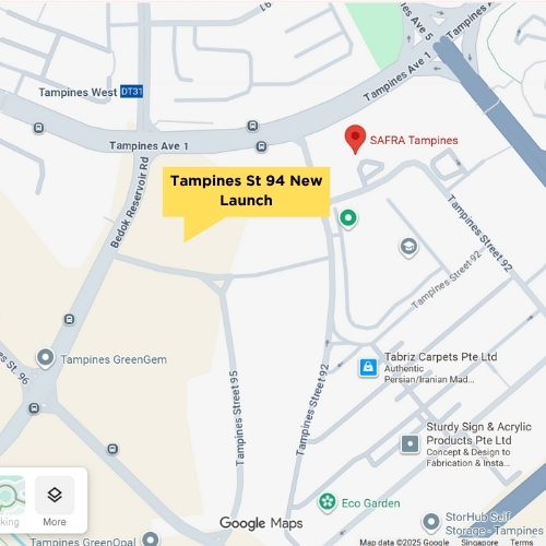 Tampines street 94 condo location - street view